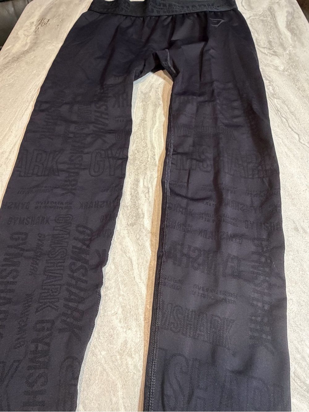 Gymshark Black Logo Jacquard Leggings